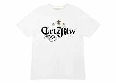 Pre-owned Corteiz Men's  Don Julio Tee Shirt In White