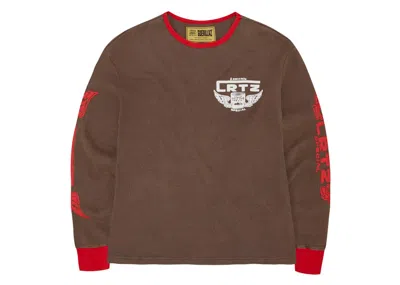 Pre-owned Corteiz Men's  Gasolina Waffle Longsleeve In Brown