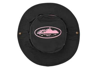 Pre-owned Corteiz Men's  Guerillaz Bucket Hat In Black/pink