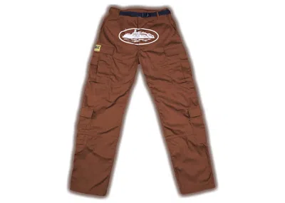 Pre-owned Corteiz Men's  Guerillaz* Cargo Pants In Brown