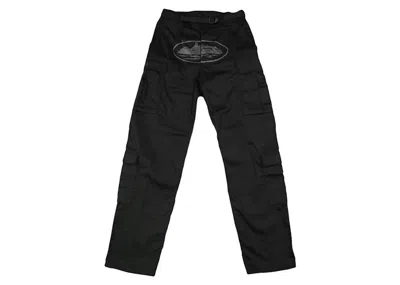 Pre-owned Corteiz Men's  Guerillaz Cargos In Triple Black