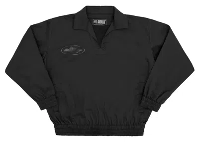 Pre-owned Corteiz Men's  Guerillaz Drilltop In Triple Black