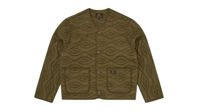 Pre-owned Corteiz Men's  Guerillaz Parka Liner In Jacket Olive In Green