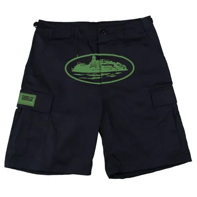 Pre-owned Corteiz Men's  Guerillaz Shorts In Black/green In Multi