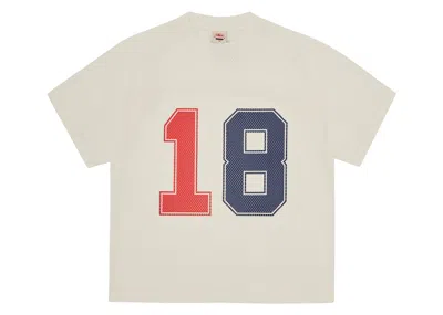 Pre-owned Corteiz Men's  Hmp Mesh Panel Jersey In Cream In White