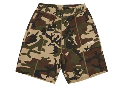 Pre-owned Corteiz Men's  Hmp Raw Hem Shorts In Camo In Multi