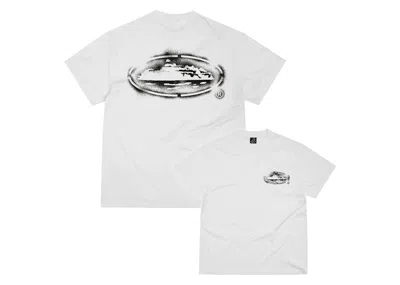 Pre-owned Corteiz Men's  Island Stencil Tee Shirt In White