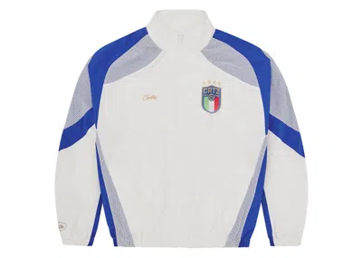 Pre-owned Corteiz Men's  Italia Shuku Jacket In White/blue