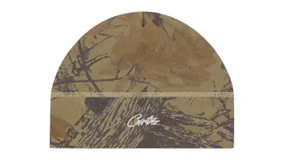 Pre-owned Corteiz Men's  Liteworky Cap In Forest Camo In Green