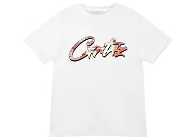 Pre-owned Corteiz Men's  Money On My Mind Tee Shirt In White