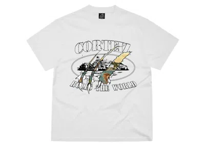 Pre-owned Corteiz Men's  Narnia Rip Tee Shirt In White