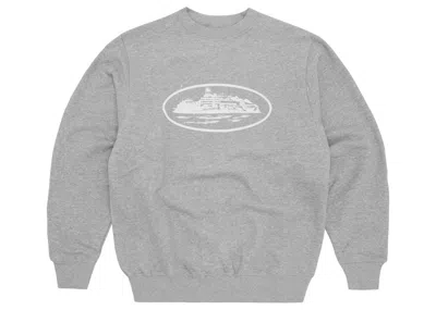 Pre-owned Corteiz Men's  Og Alcatraz Sweatshirt In Heather Grey
