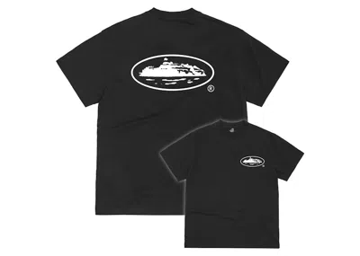 Pre-owned Corteiz Men's  Og Island Logo Tee Shirt In Black