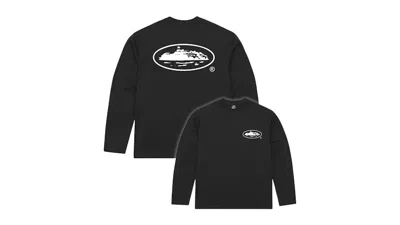Pre-owned Corteiz Men's  Og Island Long Sleeve Tee Shirt In Black