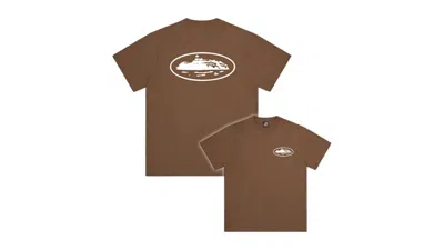 Pre-owned Corteiz Men's  Og Island T-shirt In Brown