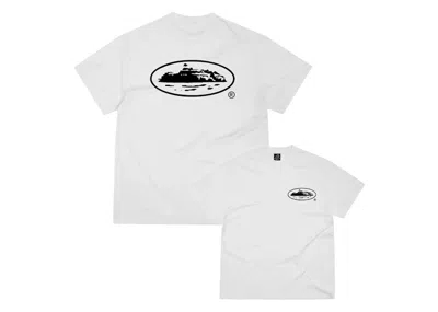 Pre-owned Corteiz Men's  Og Island Tee Shirt In White