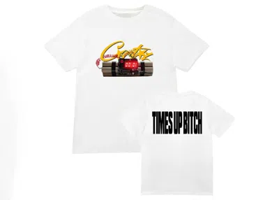 Pre-owned Corteiz Men's  Og Timebomb Tee Shirt In White