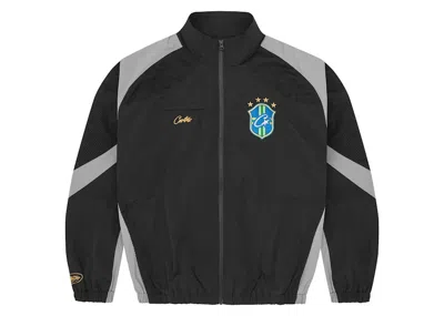 Pre-owned Corteiz Men's  Olympic Shuku Brasil Jacket In Black