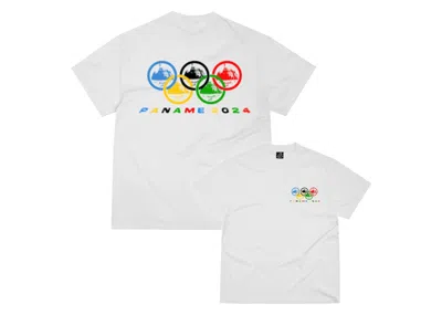 Pre-owned Corteiz Men's  Paname 2024 Tee Shirt In White