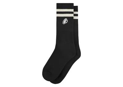 Pre-owned Corteiz Men's  Patch Socks In Black/white