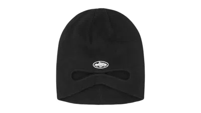 Pre-owned Corteiz Men's  Peeka Beanie In Black