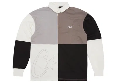 Pre-owned Corteiz Men's  Rugby Shirt In Greyscale