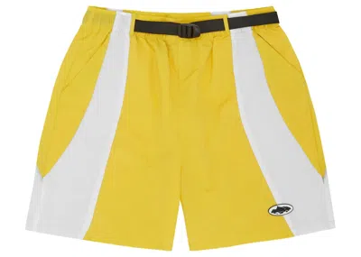 Pre-owned Corteiz Men's  Spring Shorts In Yellow