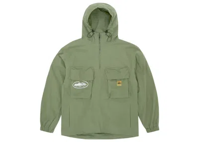 Pre-owned Corteiz Men's  Storm Jacket In Khaki In Brown