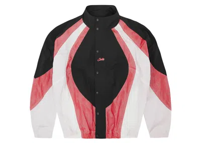 Pre-owned Corteiz Men's  Vertigo Shuku Jacket In Black/red