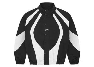 Pre-owned Corteiz Men's  Vertigo Shuku Jacket In Black/white