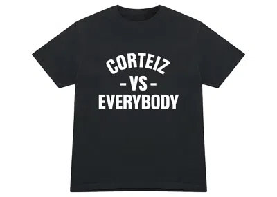 Pre-owned Corteiz Men's  Vs Tee Shirt In Black