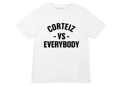 Pre-owned Corteiz Men's  Vs Tee Shirt In White
