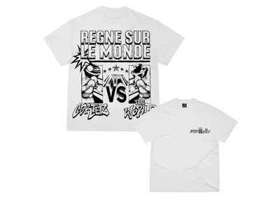 Pre-owned Corteiz Men's  Vs The World Tee Shirt In White