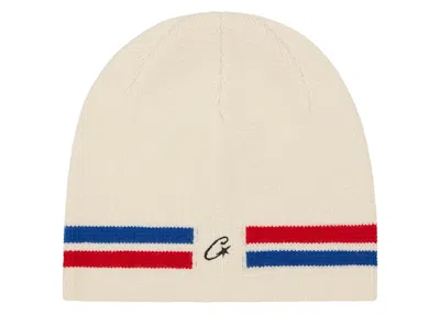 Pre-owned Corteiz Men's  Vvs Knit Beanie In Cream