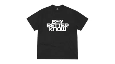 Pre-owned Corteiz Men's  X Bbk Alcatraz Tee Shirt In Black