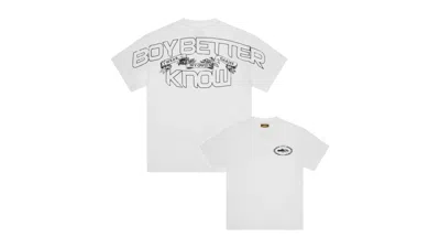 Pre-owned Corteiz Men's  X Bbk Royale Tee Shirt In White