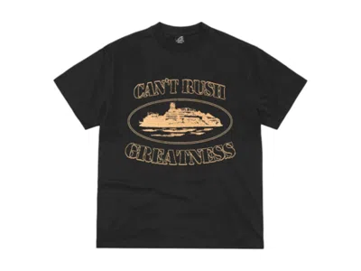 Pre-owned Corteiz Men's  X Cental Cee Can't Rush Greatness Tee Shirt In Black