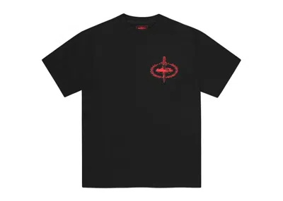 Pre-owned Corteiz Men's  X Slaughter Gang 21 Savage T-shirt In Black