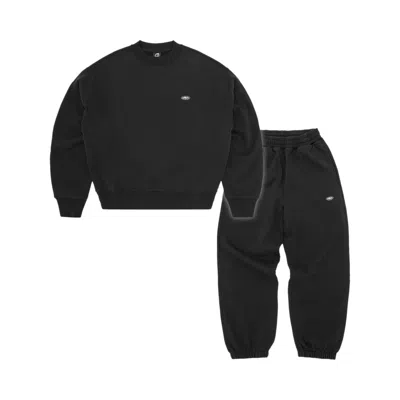 Pre-owned Corteiz Mini Island Crewneck Tracksuit 'black' | Men's Size M