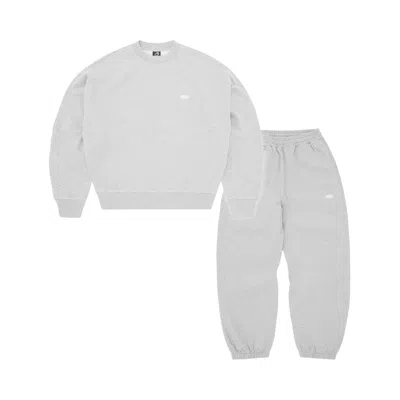 Pre-owned Corteiz Mini Island Crewneck Tracksuit 'heather Grey' | Men's Size L In Gray