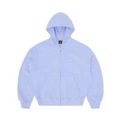 Pre-owned Corteiz Mini Island Zip Hoodie 'baby Blue' | Men's Size Xxl