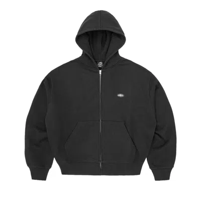 Pre-owned Corteiz Mini Island Zip Hoodie 'black' | Men's Size Xl