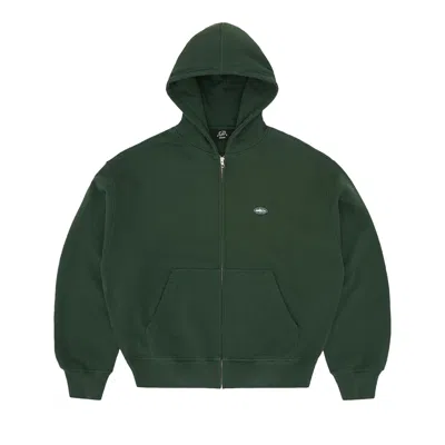 Pre-owned Corteiz Mini Island Zip Hoodie 'forest Green' | Men's Size S
