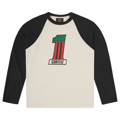 Pre-owned Corteiz Number 1 Raglan Long-sleeve 'black' | Men's Size M