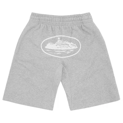 Pre-owned Corteiz Og Alcatraz Shorts 'heather Grey'