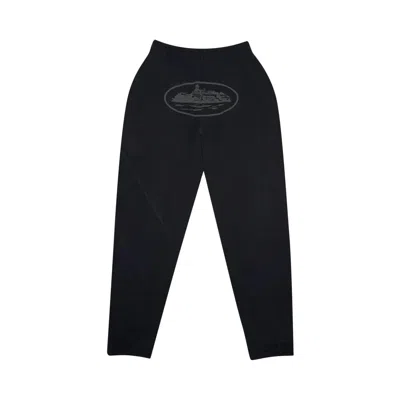 Pre-owned Corteiz Og Alcatraz Sweatpant 'triple Black' | Men's Size Xl