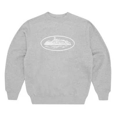 Pre-owned Corteiz Og Alcatraz Sweatshirt 'heather Grey'