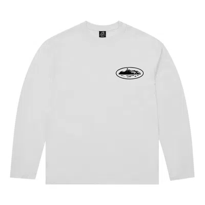 Pre-owned Corteiz Og Island Long-sleeve Tee 'white' | Men's Size L