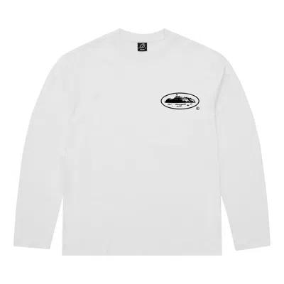 Pre-owned Corteiz Og Island Long-sleeve Tee 'white' | Men's Size M