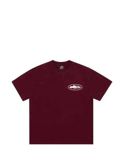 Corteiz Og Island Short-sleeve T-shirt In Burgundy
